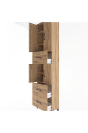Arges Dolap 5 Raflı 3 Çekmeceli 4 Kapaklı 60x30x243 - S32M071V9A