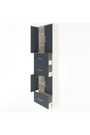 Arges Dolap 5 Raflı 3 Çekmeceli 4 Kapaklı 60x30x243 - S32M072V2A