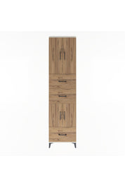 Arges Dolap 5 Raflı 3 Çekmeceli 4 Kapaklı 60x30x243 - S32M072V3A