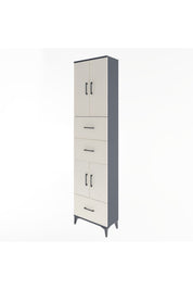 Arges Dolap 5 Raflı 3 Çekmeceli 4 Kapaklı 60x30x243 - S32M072V4A