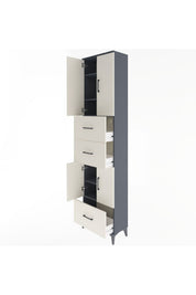 Arges Dolap 5 Raflı 3 Çekmeceli 4 Kapaklı 60x30x243 - S32M072V4A