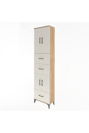 Arges Dolap 5 Raflı 3 Çekmeceli 4 Kapaklı 60x30x243 - S32M072V7A