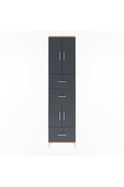 Arges Dolap 5 Raflı 3 Çekmeceli 4 Kapaklı 60x30x243 - S32M072V8A