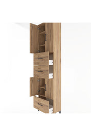 Arges Dolap 5 Raflı 3 Çekmeceli 4 Kapaklı 60x30x243 - S32M072V9A