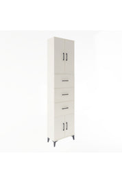 Arges Dolap Tek Raflı 3 Çekmeceli 4 Kapaklı 60x30x243 - S32M073V1A