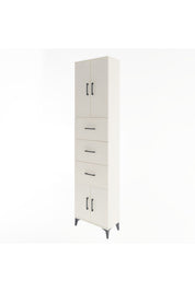Arges Dolap Tek Raflı 3 Çekmeceli 4 Kapaklı 60x30x243 - S32M073V1A