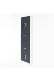 Arges Dolap Tek Raflı 3 Çekmeceli 4 Kapaklı 60x30x243 - S32M073V2A
