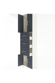 Arges Dolap Tek Raflı 3 Çekmeceli 4 Kapaklı 60x30x243 - S32M073V2A