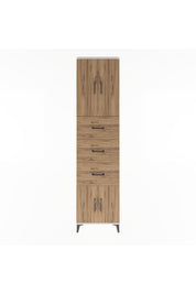 Arges Dolap Tek Raflı 3 Çekmeceli 4 Kapaklı 60x30x243 - S32M073V3A