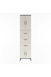 Arges Dolap Tek Raflı 3 Çekmeceli 4 Kapaklı 60x30x243 - S32M073V4A