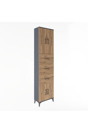 Arges Dolap Tek Raflı 3 Çekmeceli 4 Kapaklı 60x30x243 - S32M073V6A