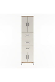 Arges Dolap Tek Raflı 3 Çekmeceli 4 Kapaklı 60x30x243 - S32M073V7A