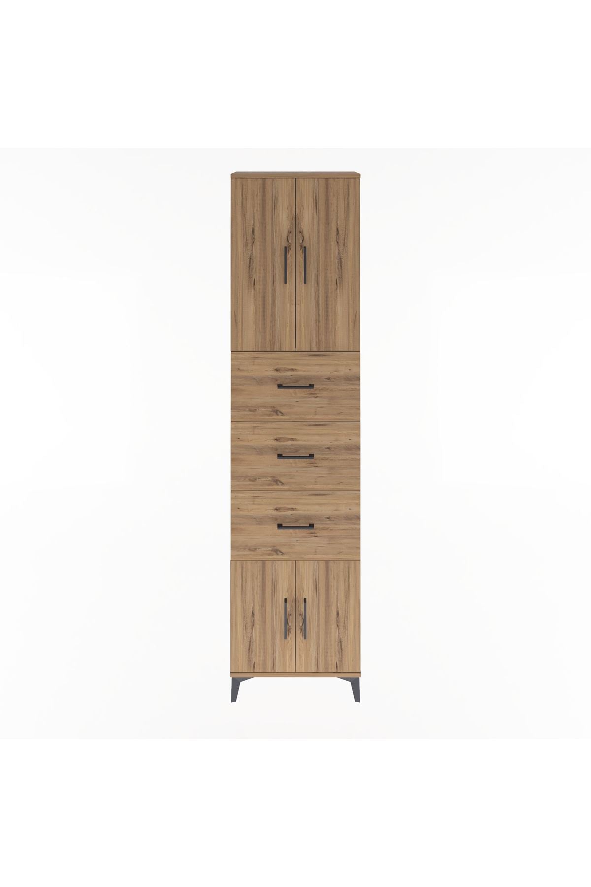 Arges Dolap Tek Raflı 3 Çekmeceli 4 Kapaklı 60x30x243 - S32M073V9A