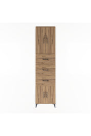Arges Dolap Tek Raflı 3 Çekmeceli 4 Kapaklı 60x30x243 - S32M073V9A