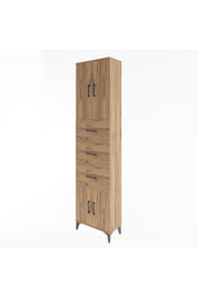 Arges Dolap Tek Raflı 3 Çekmeceli 4 Kapaklı 60x30x243 - S32M073V9A