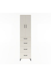Arges Dolap Tek Raflı 4 Çekmeceli 2 Kapaklı 60x30x243 - S32M074V1A