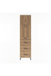 Arges Dolap Tek Raflı 4 Çekmeceli 2 Kapaklı 60x30x243 - S32M074V3A