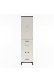 Arges Dolap Tek Raflı 4 Çekmeceli 2 Kapaklı 60x30x243 - S32M074V4A