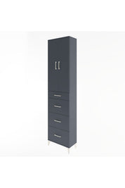 Arges Dolap Tek Raflı 4 Çekmeceli 2 Kapaklı 60x30x243 - S32M074V5A
