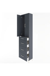 Arges Dolap Tek Raflı 4 Çekmeceli 2 Kapaklı 60x30x243 - S32M074V5A