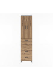 Arges Dolap Tek Raflı 4 Çekmeceli 2 Kapaklı 60x30x243 - S32M074V6A