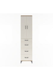 Arges Dolap Tek Raflı 4 Çekmeceli 2 Kapaklı 60x30x243 - S32M074V7A