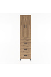 Arges Dolap Tek Raflı 4 Çekmeceli 2 Kapaklı 60x30x243 - S32M074V9A