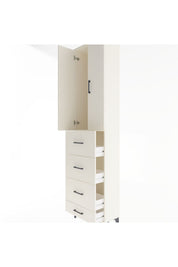 Arges Dolap Tek Raflı 4 Çekmeceli 2 Kapaklı 60x30x243 - S32M075V1A
