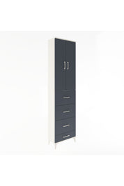 Arges Dolap Tek Raflı 4 Çekmeceli 2 Kapaklı 60x30x243 - S32M075V2A