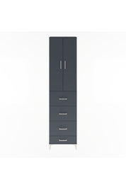 Arges Dolap Tek Raflı 4 Çekmeceli 2 Kapaklı 60x30x243 - S32M075V5A