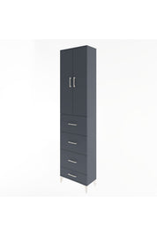 Arges Dolap Tek Raflı 4 Çekmeceli 2 Kapaklı 60x30x243 - S32M075V5A