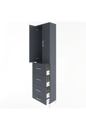 Arges Dolap Tek Raflı 4 Çekmeceli 2 Kapaklı 60x30x243 - S32M075V5A