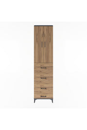 Arges Dolap Tek Raflı 4 Çekmeceli 2 Kapaklı 60x30x243 - S32M075V6A