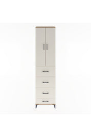Arges Dolap Tek Raflı 4 Çekmeceli 2 Kapaklı 60x30x243 - S32M075V7A