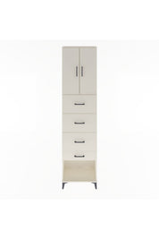 Arges Dolap Tek Raflı 4 Çekmeceli 2 Kapaklı 60x30x243 - S32M076V1A