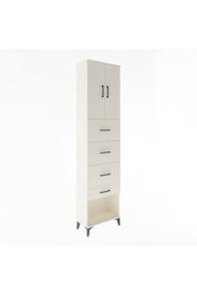 Arges Dolap Tek Raflı 4 Çekmeceli 2 Kapaklı 60x30x243 - S32M076V1A