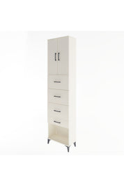 Arges Dolap Tek Raflı 4 Çekmeceli 2 Kapaklı 60x30x243 - S32M076V1A