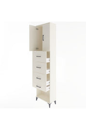 Arges Dolap Tek Raflı 4 Çekmeceli 2 Kapaklı 60x30x243 - S32M076V1A