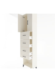 Arges Dolap Tek Raflı 4 Çekmeceli 2 Kapaklı 60x30x243 - S32M076V1A