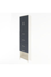 Arges Dolap Tek Raflı 4 Çekmeceli 2 Kapaklı 60x30x243 - S32M076V2A