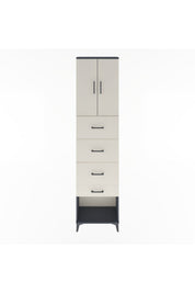 Arges Dolap Tek Raflı 4 Çekmeceli 2 Kapaklı 60x30x243 - S32M076V4A