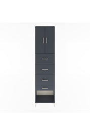 Arges Dolap Tek Raflı 4 Çekmeceli 2 Kapaklı 60x30x243 - S32M076V5A