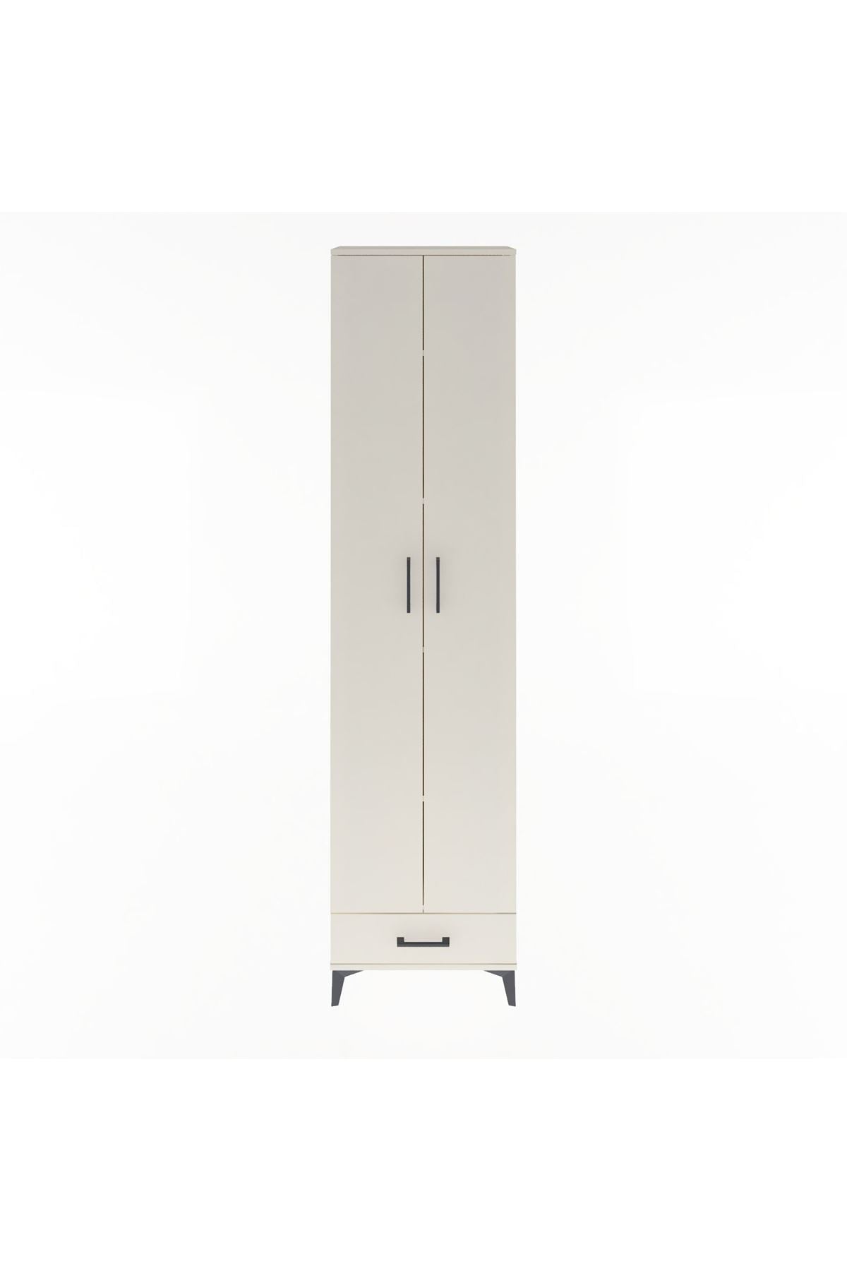 Arges Dolap 5 Raflı Tek Çekmeceli 2 Kapaklı 60x30x243 - S32M077V1A