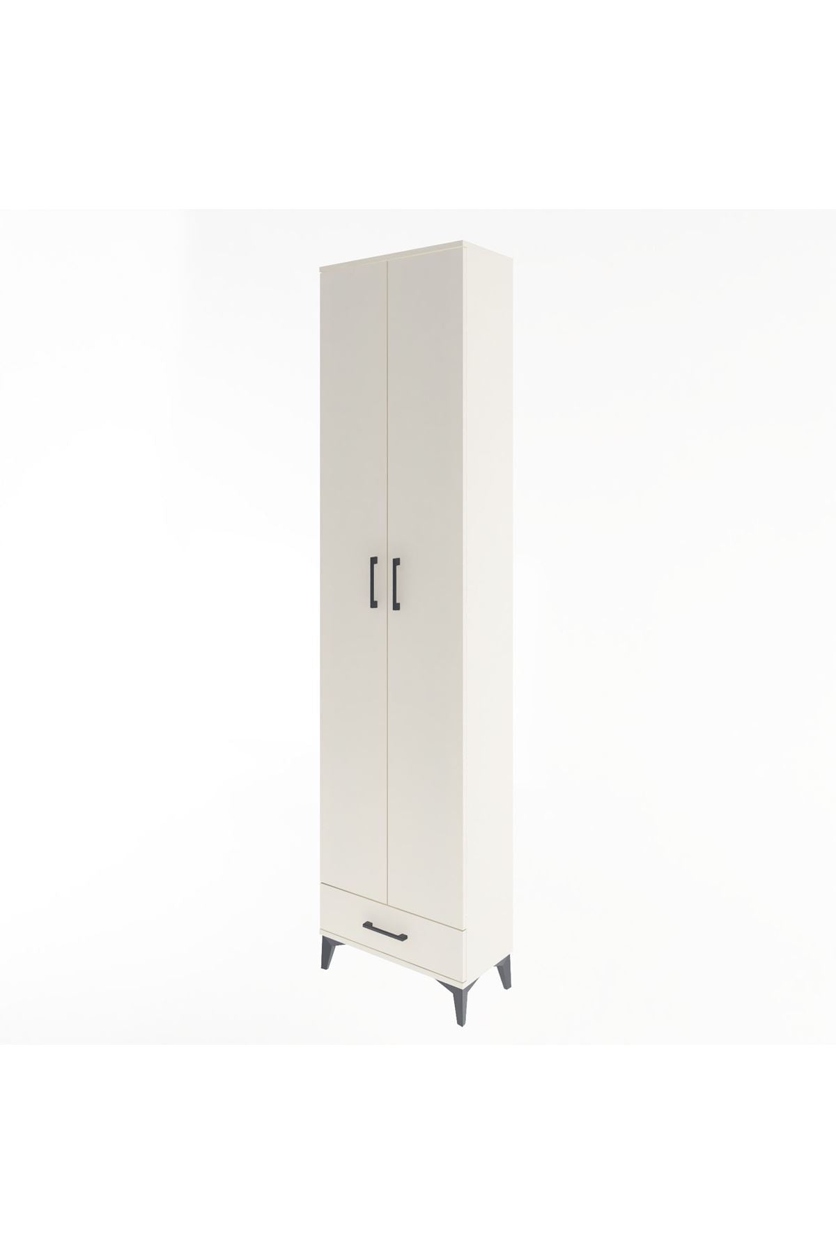 Arges Dolap 5 Raflı Tek Çekmeceli 2 Kapaklı 60x30x243 - S32M077V1A