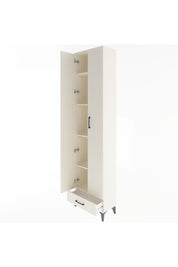 Arges Dolap 5 Raflı Tek Çekmeceli 2 Kapaklı 60x30x243 - S32M077V1A
