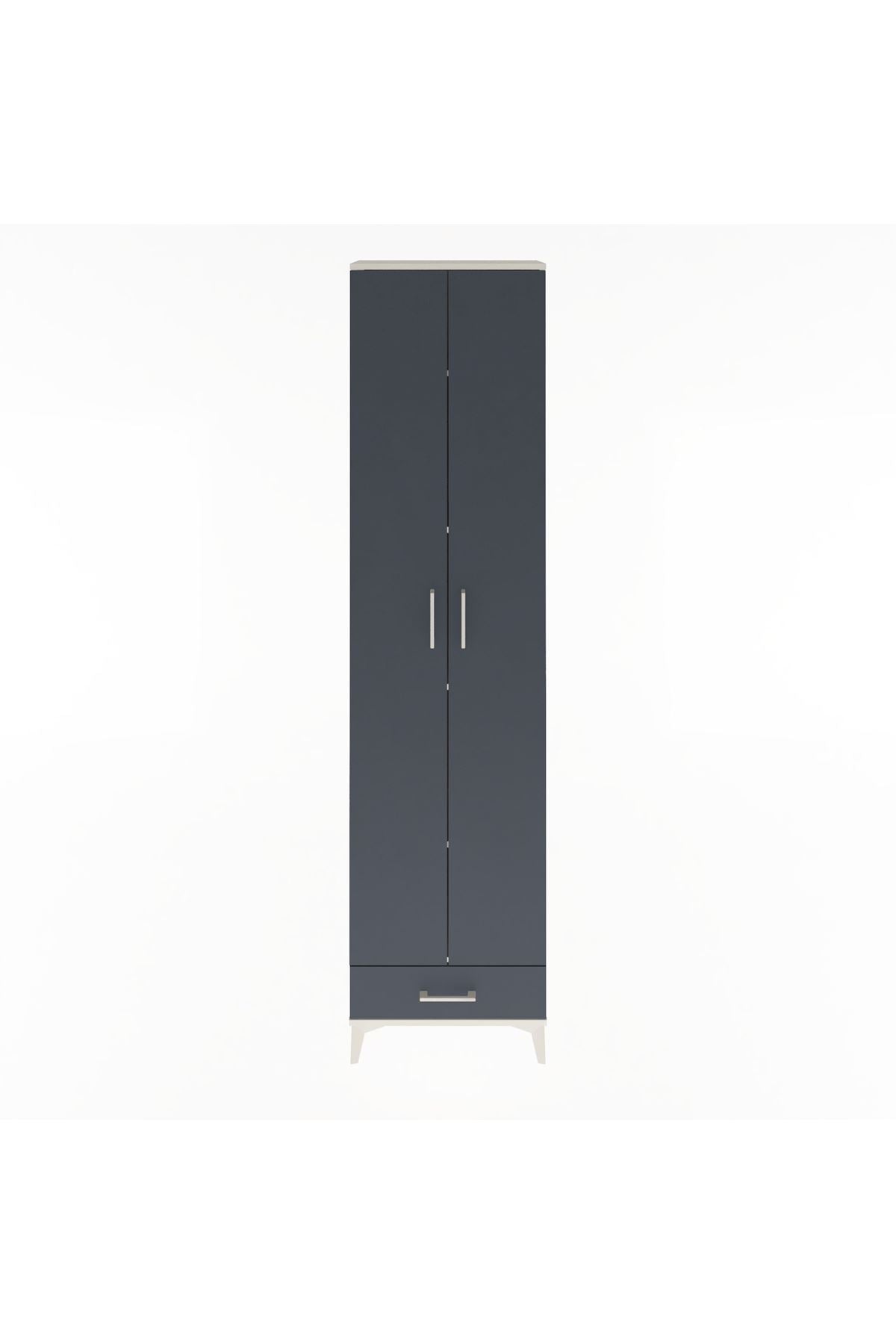 Arges Dolap 5 Raflı Tek Çekmeceli 2 Kapaklı 60x30x243 - S32M077V2A