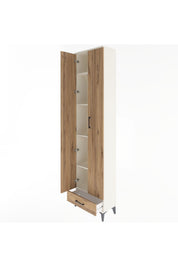 Arges Dolap 5 Raflı Tek Çekmeceli 2 Kapaklı 60x30x243 - S32M077V3A