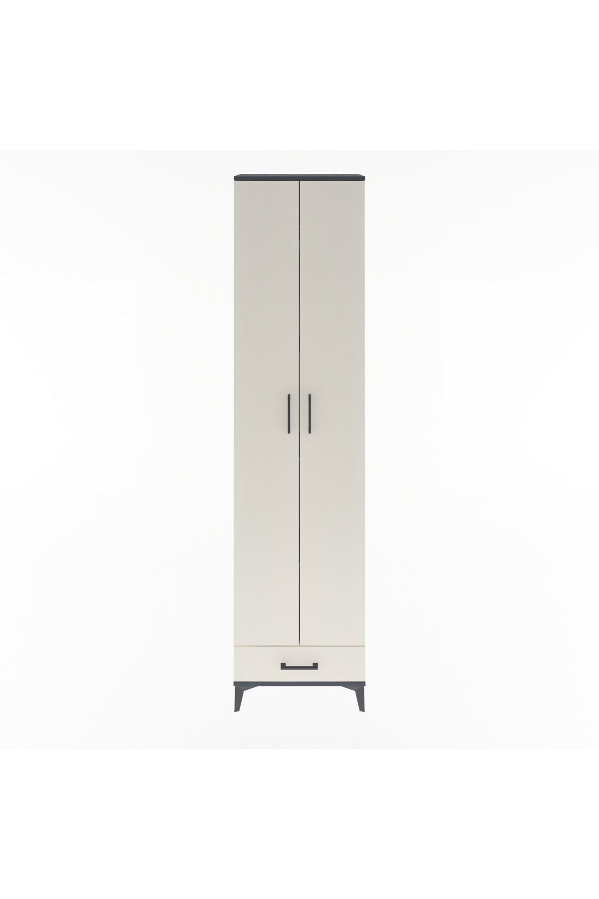 Arges Dolap 5 Raflı Tek Çekmeceli 2 Kapaklı 60x30x243 - S32M077V4A