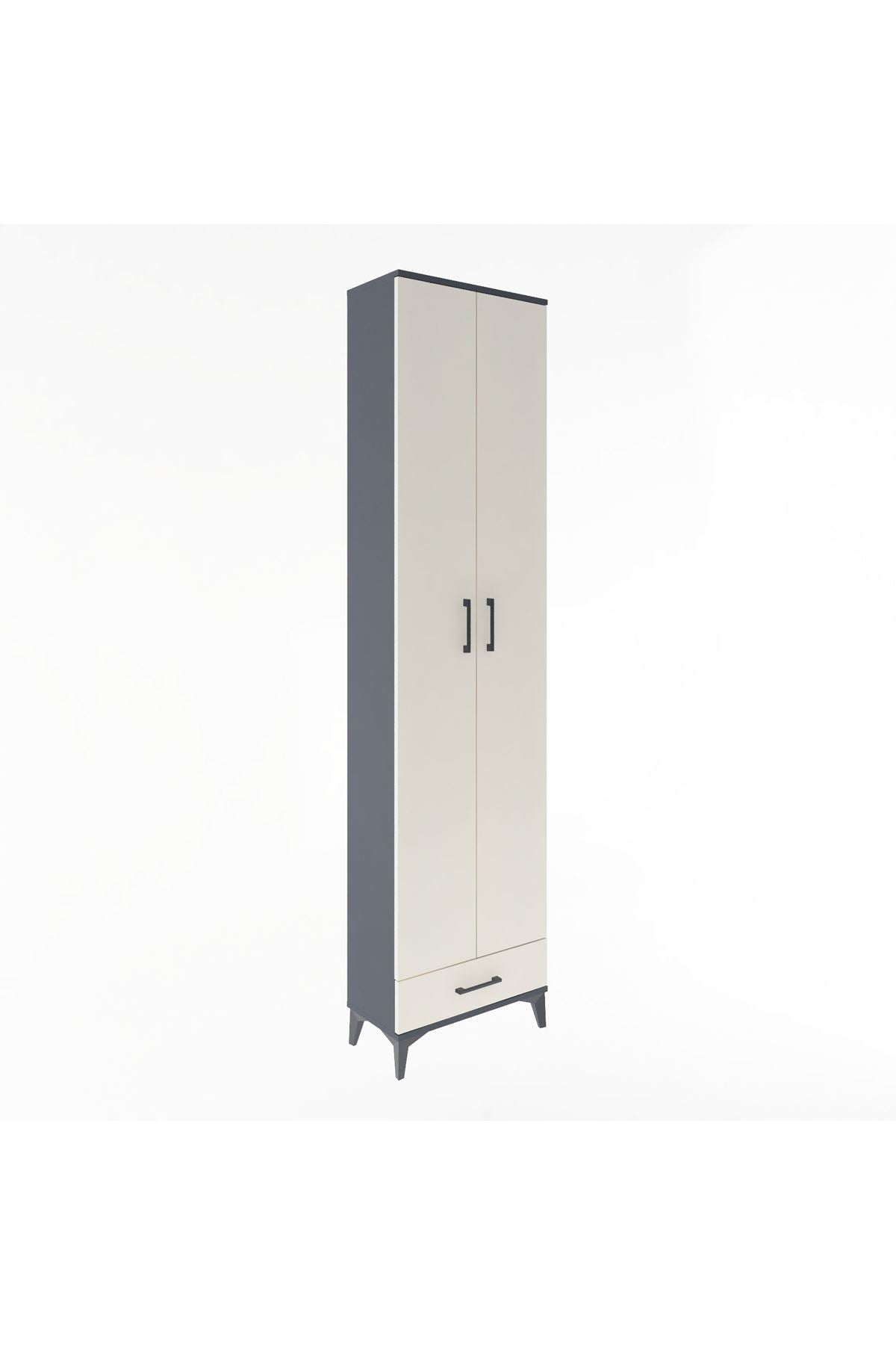 Arges Dolap 5 Raflı Tek Çekmeceli 2 Kapaklı 60x30x243 - S32M077V4A