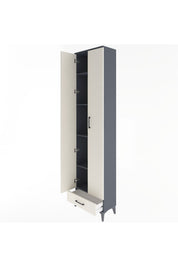 Arges Dolap 5 Raflı Tek Çekmeceli 2 Kapaklı 60x30x243 - S32M077V4A